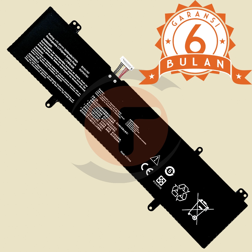 Baterai Untuk Asus Vivobook S14 A411U X411 X411UA X411UF X411UN X411UQ B31N1707