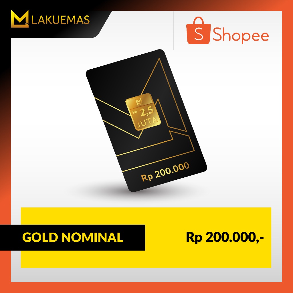 LAKUEMAS – VOUCHER EMAS FISIK Nominal 200 Ribu