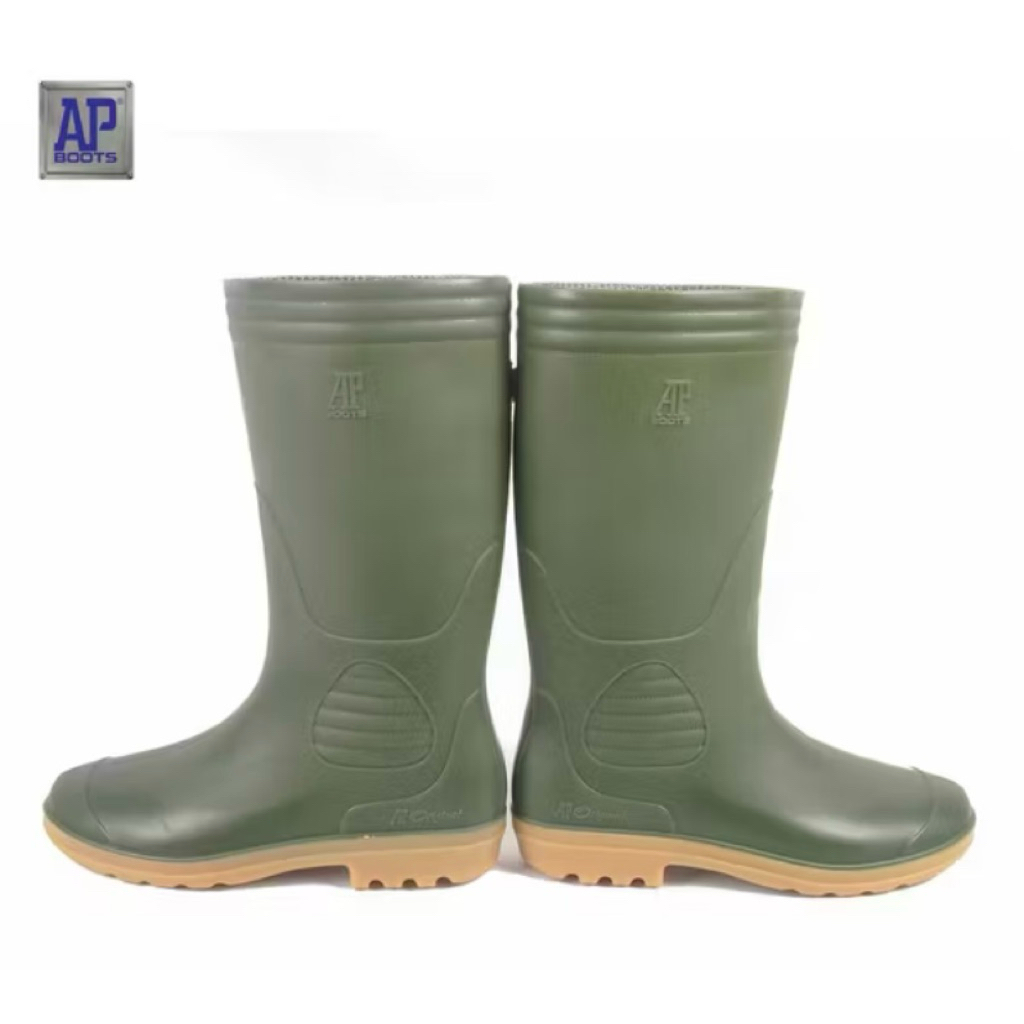 sepatu ap boots tinggi pvc hijau 9506 original ap boots