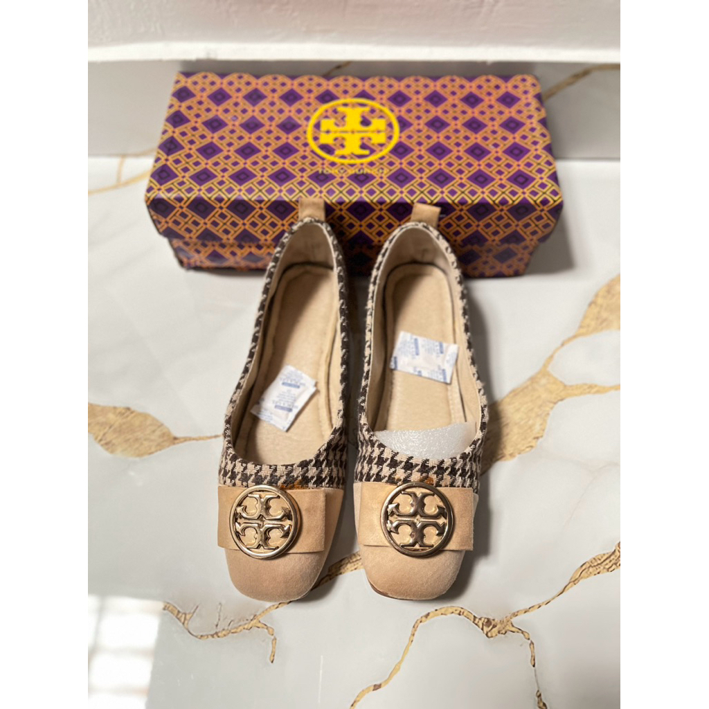 preloved flatshoes wanita,tory burch