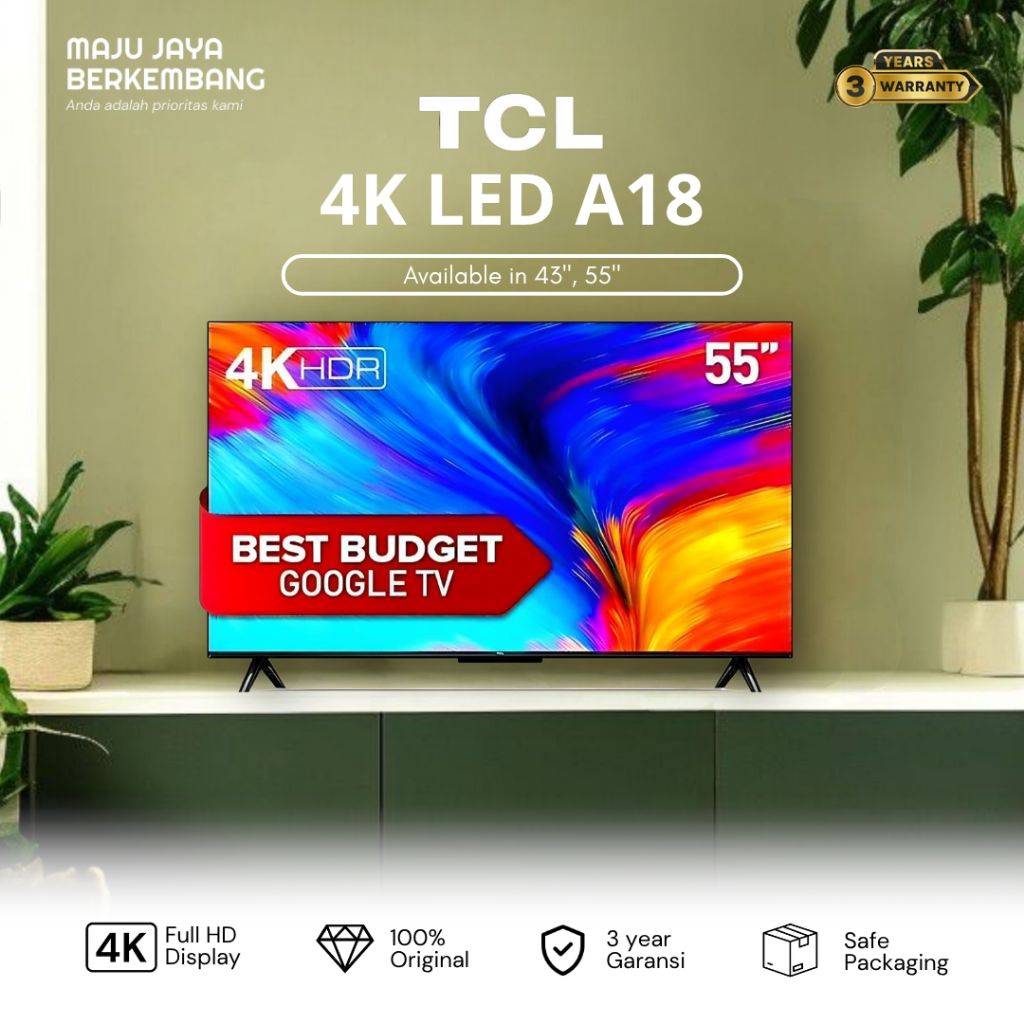 TCL 4K GOOGLE TV 55A18 55 inch a18