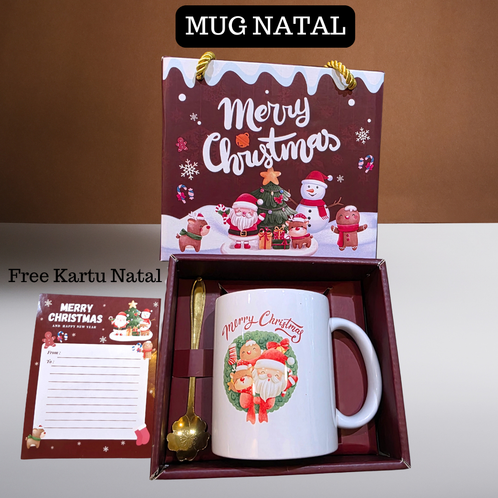 HAMPERS NATAL Mug Set Premium / Kado Christams Mug Set / Hampers Natal Chistmas Mug