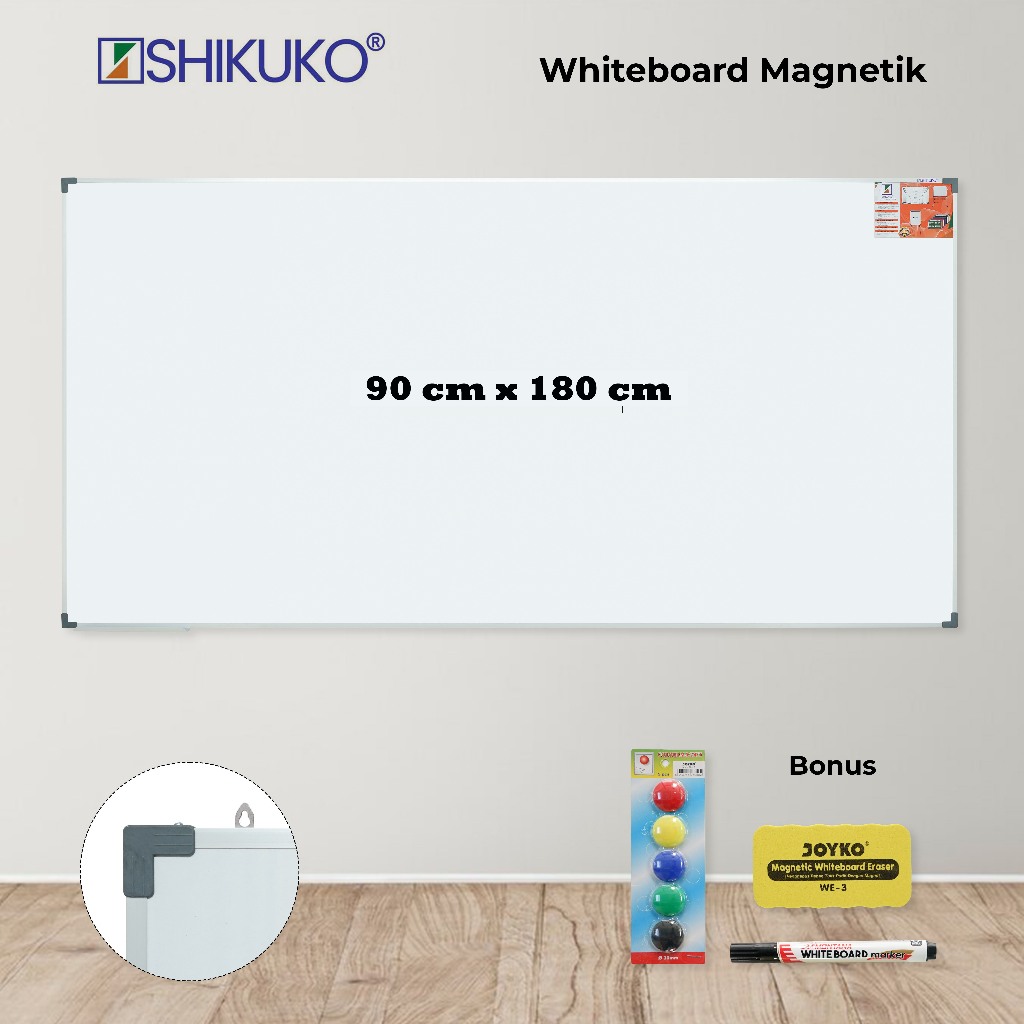 Papan Tulis - Whiteboard Magnet 90 x 180 - Papan Tulis Magnet