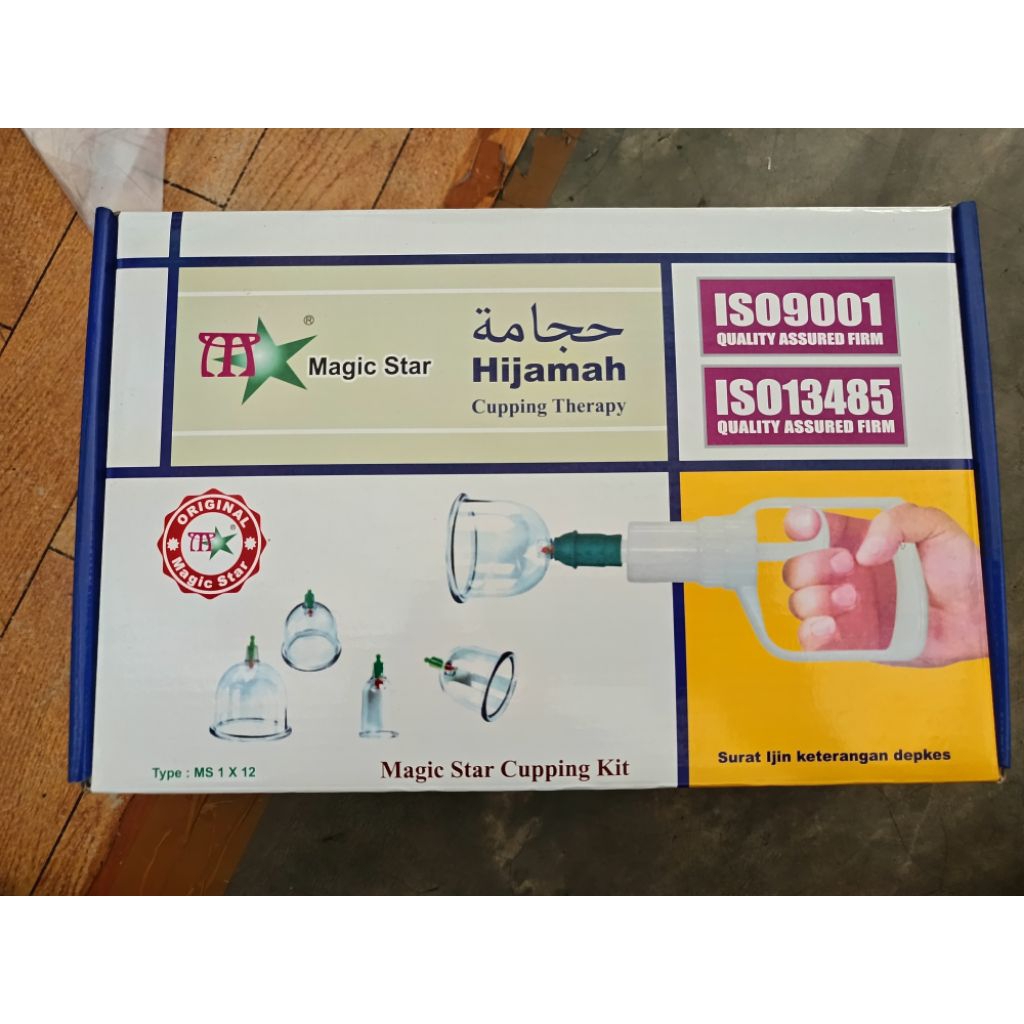 Kopp Angin Isi 12 Kopp Original Murah Tebal Lengkap / Alat Bekam Isi 12 pcs Magic Star Cupping