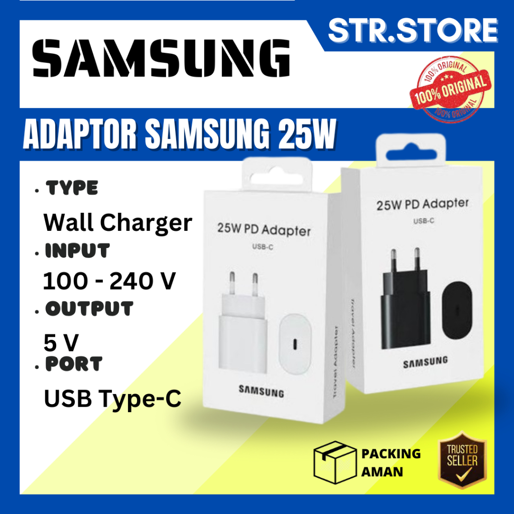 CHARGER SAMSUNG 25W ORIGINAL RESMI SAMSUNG CHARGER SAMSUNG ORIGINAL 25W