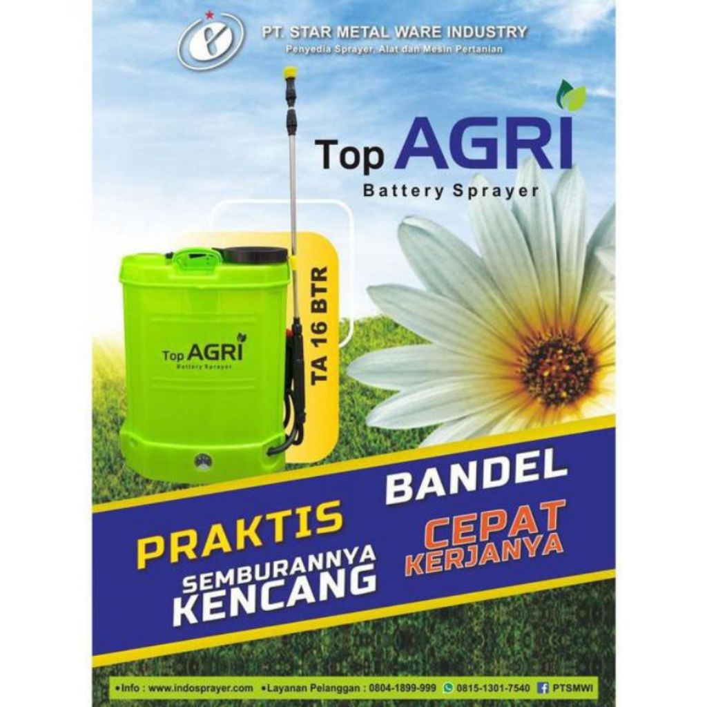 Sprayer Elektrik Top Agri 16 Ltr Semprot Elektrik Top Agri 16 ltr Alat Semprot Pertanian