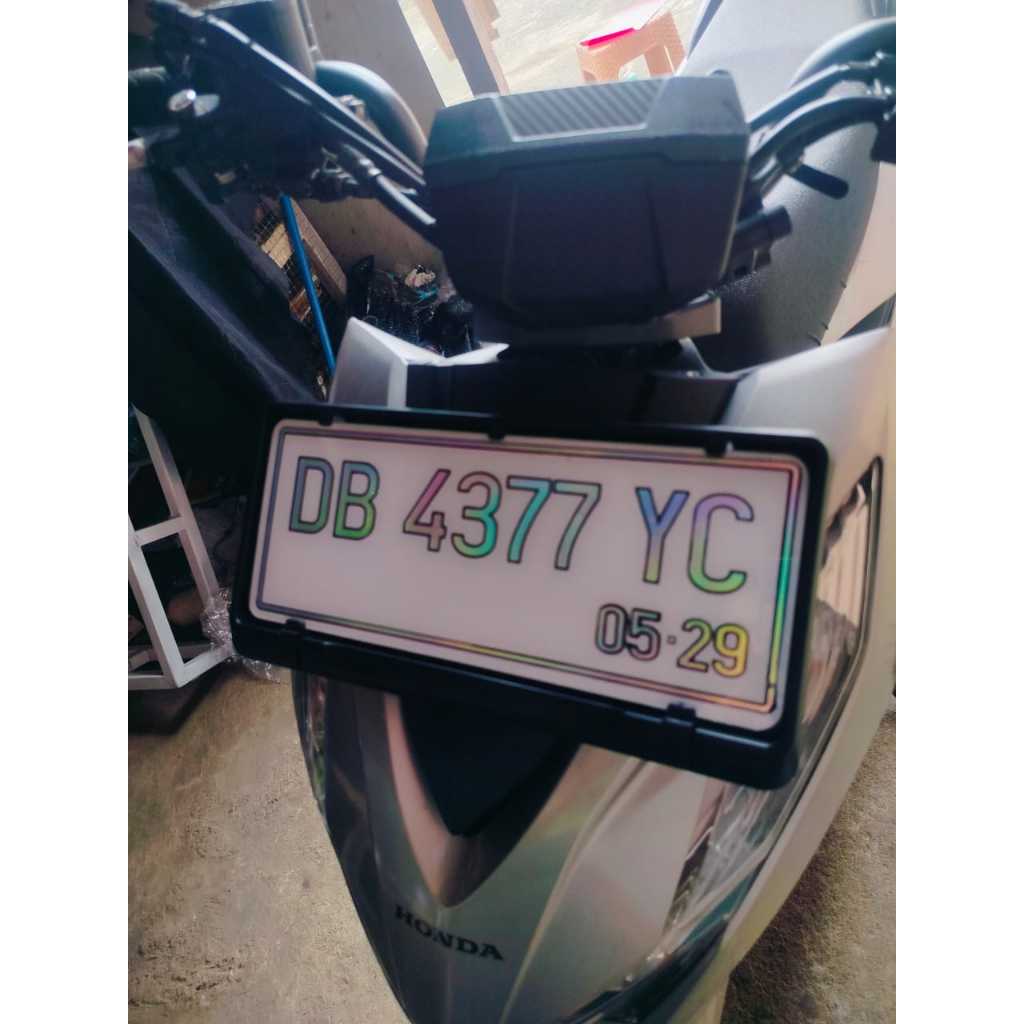 Plat Nomor Motor Hologram Keren