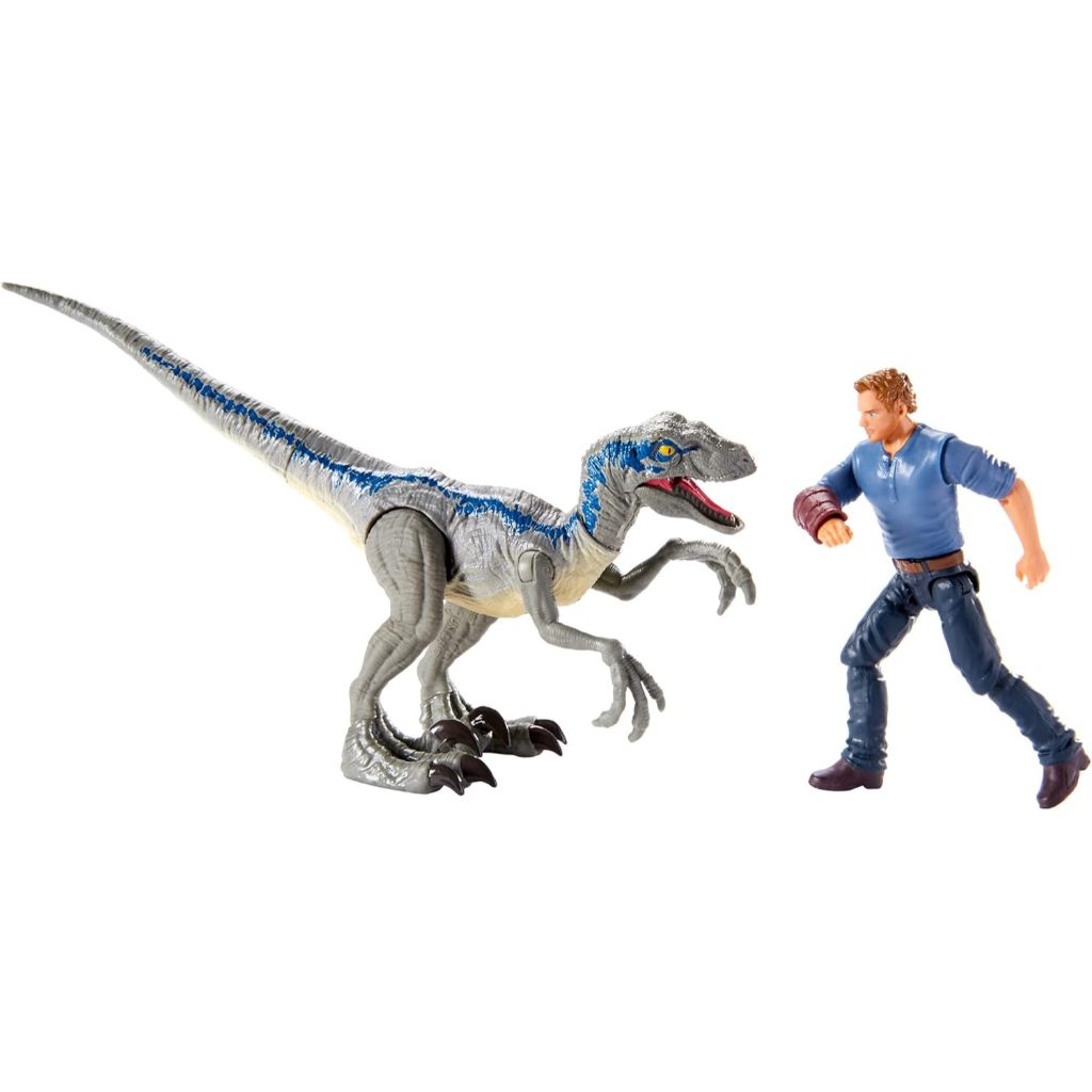 JURASSIC WORLD STORY PACK Velociraptor "Blue" & Owen