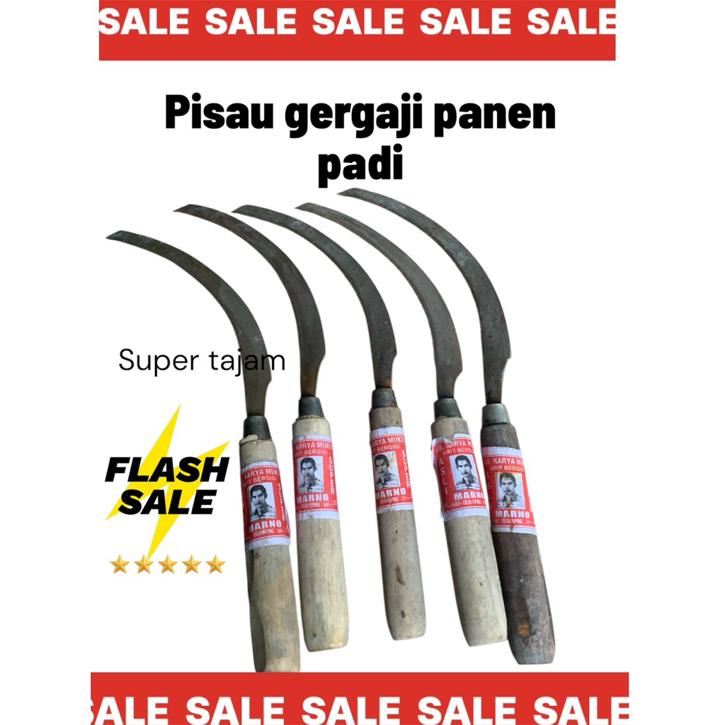 arit gergaji panen padi super tajam