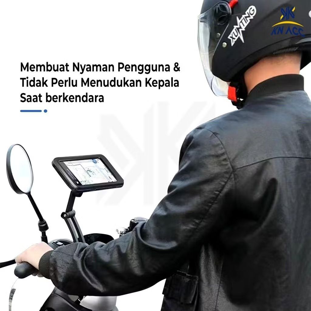 phone holder motor waterproof variasi stang