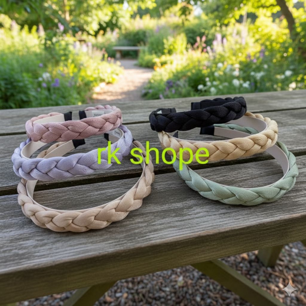 VIRAL Bando Kepang Korea Tebal Premium - Headband Rajut Velvet Gaya Casual