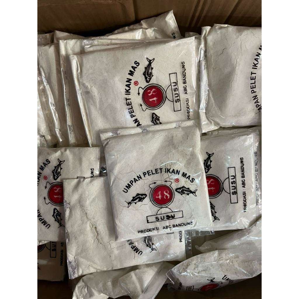 Umpan Pelet Ikan Mas 48 Putih Aroma Susu/ Susu Vanila