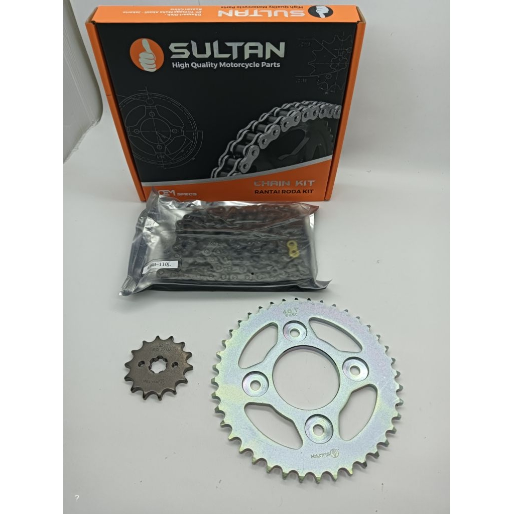 GIR SET GEAR PAKET 40T SUPRA FIT NEW SUPRA X 125 KARISMA REVO ABSOLUTE BLADE