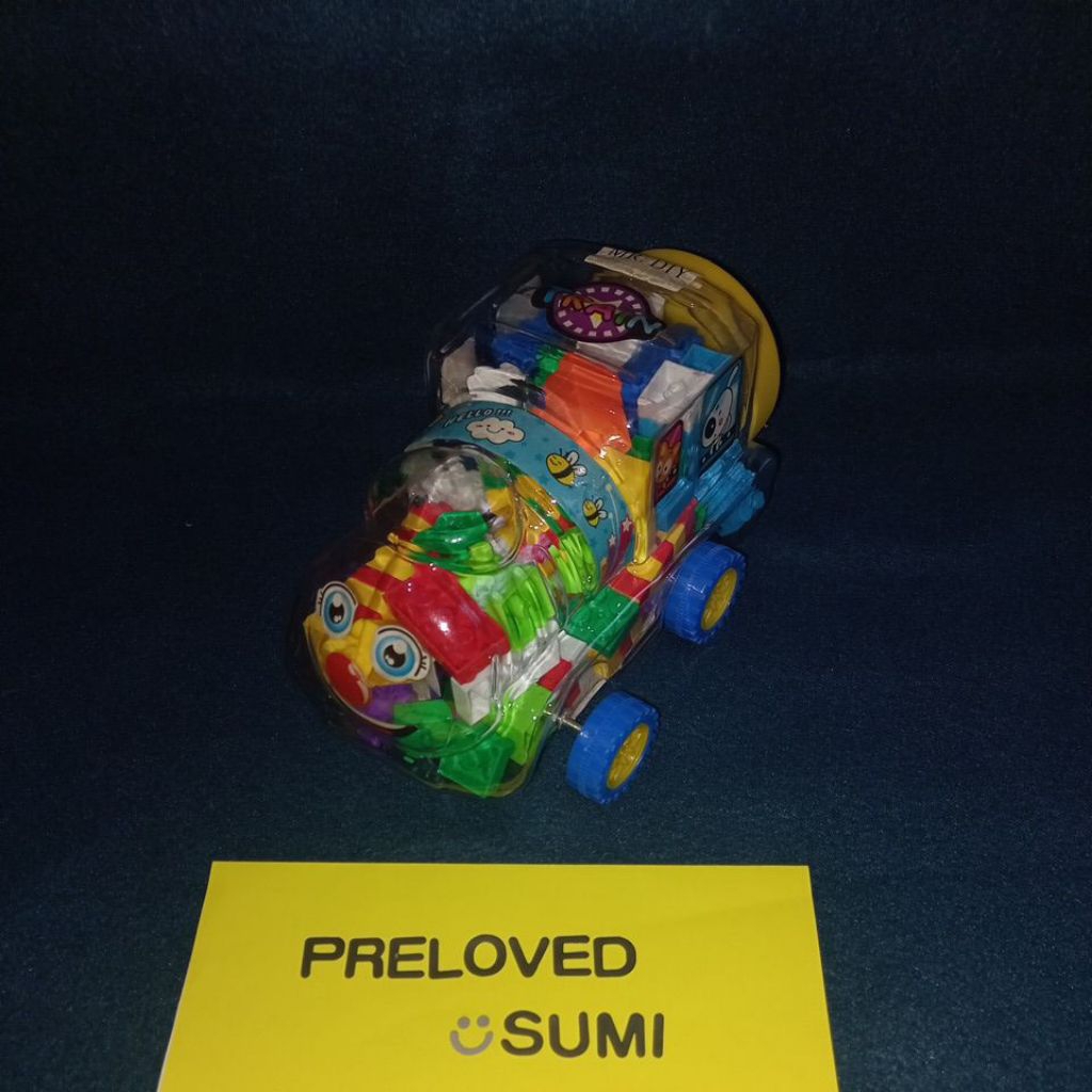 Mainan Block bentuk Train dr MR DIY ages 3+