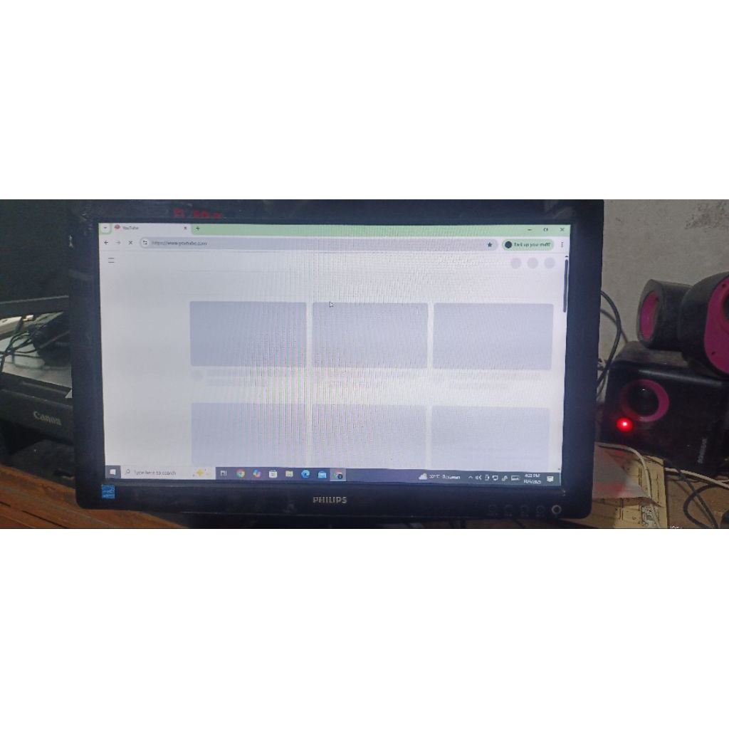 monitor komputer LED 19in Philips