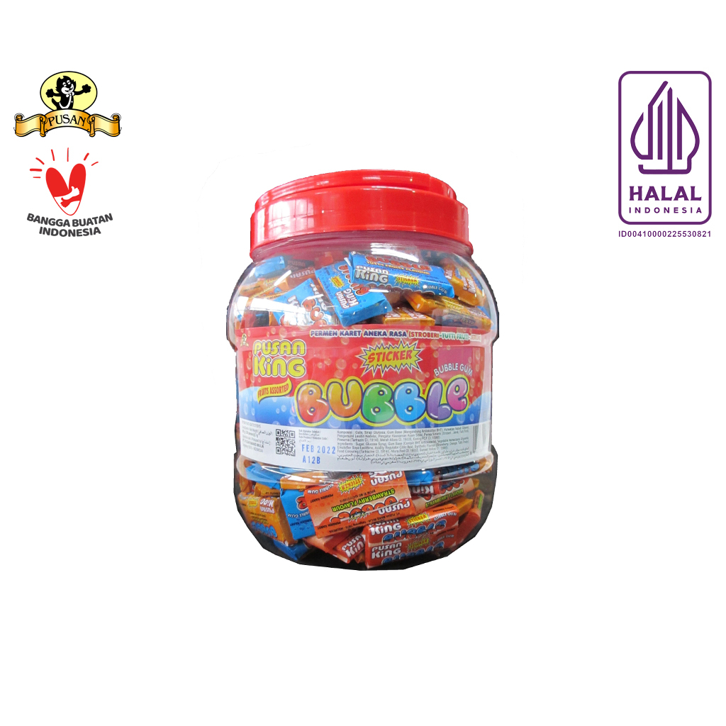 Permen Karet Pusan King Bubble Bubble Gum