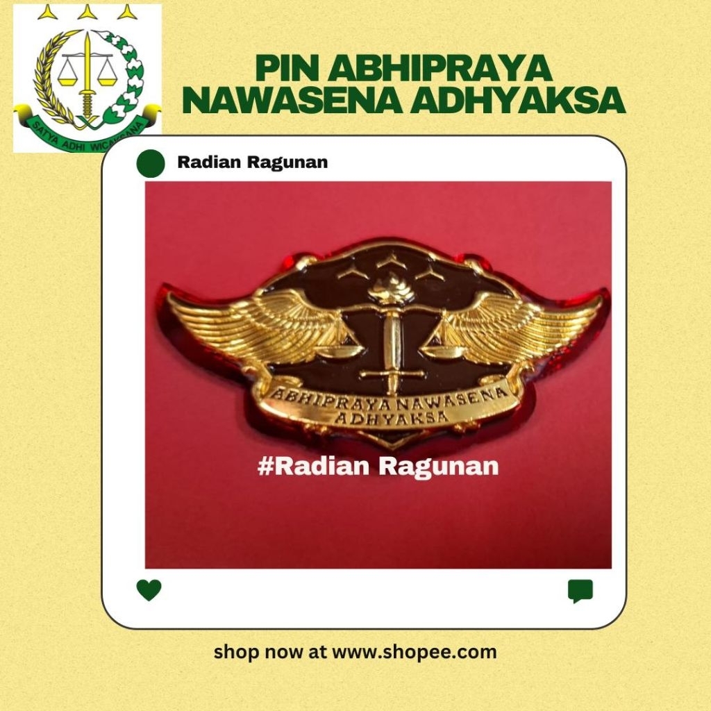 PIN ABHIPRAYA NAWASENA ADHYAKSA | KEJAKSAAN RI