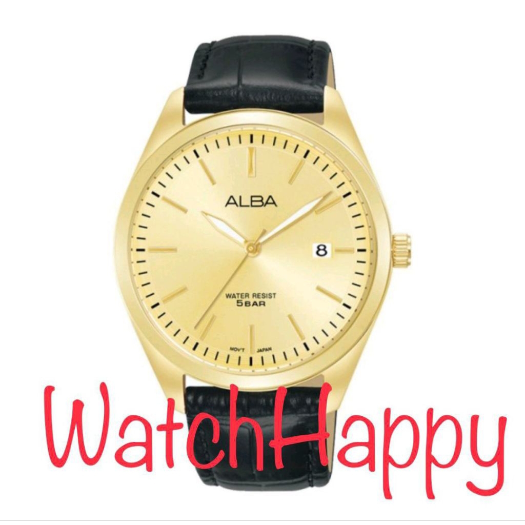 ALBA AS9S24X1 MEN QUARTZ MOVEMENT AS9S24 LIGHT CHAMPAGNE DIAL ORIGINAL