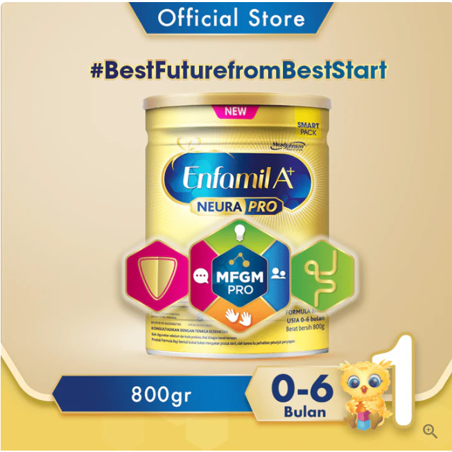 Enfamil A+1 - Susu Formula Bayi 0-6 Bulan 800 gr