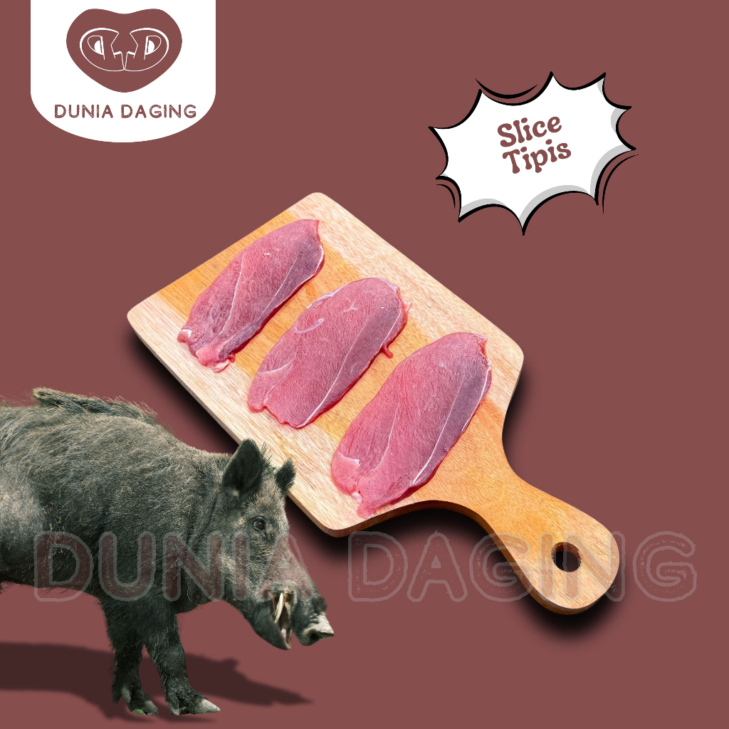 Daging Babi Hutan - SLICE TIPIS - Daging Celeng - 1kg