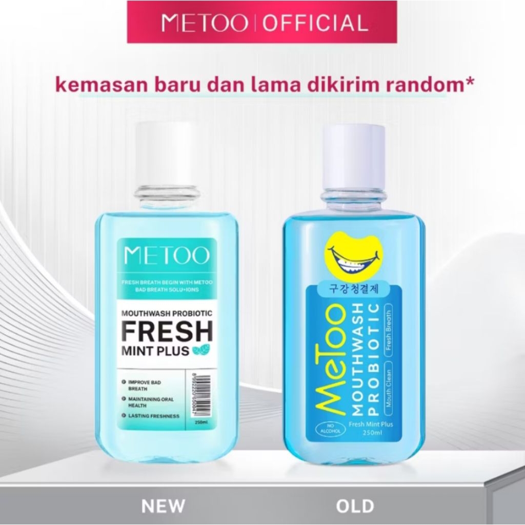 MeToo Mouthwash probiotik fresh mint plus