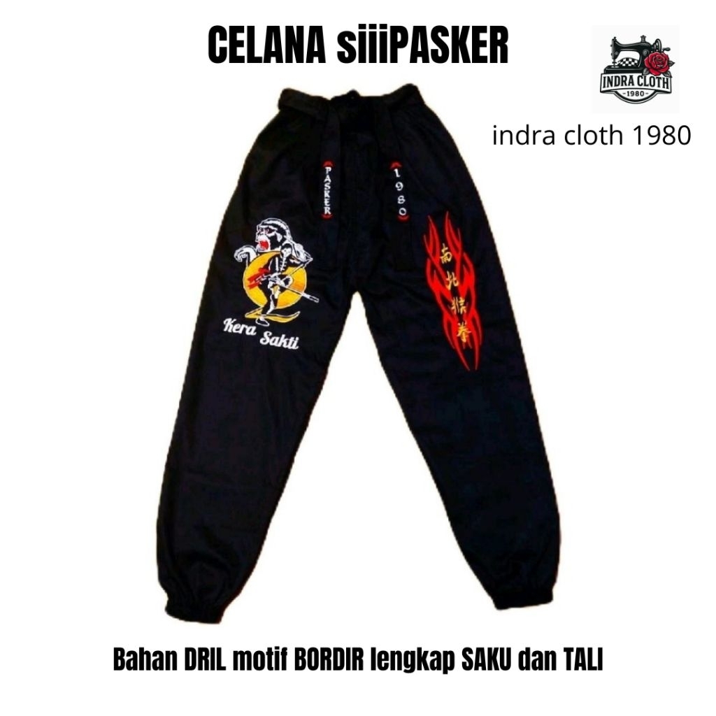 Celana Ikspi Bordir 29 Bahan Dril Celana Ikspi Saku Celana Bordir Ikspi Celana Ikspi Kera Sakti