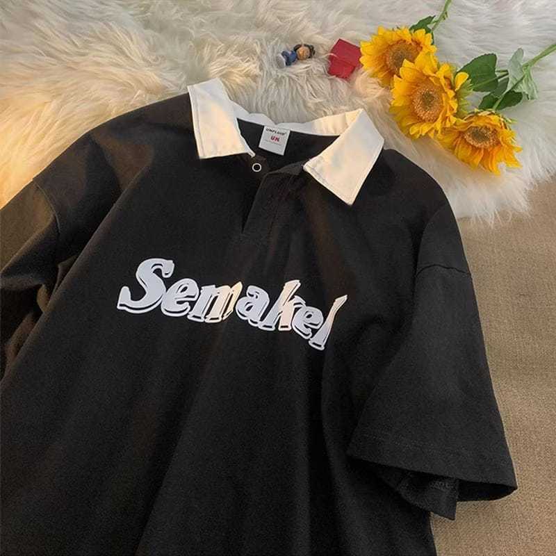 M - XXXXXXL (6XL) Kaos Polo Shirt SEMAKEL Bigsize XL 2XL 3XL 4XL 5XL 6XL Kaos Polo Regular Premium