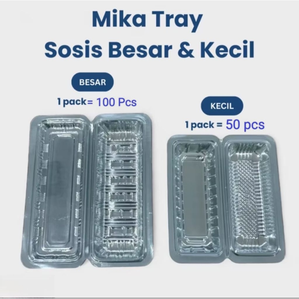 Mika Sosis Kecil Besar / Mika Tray Sosis / Mika Hotdog Mika Panjang Tray Hotdog
