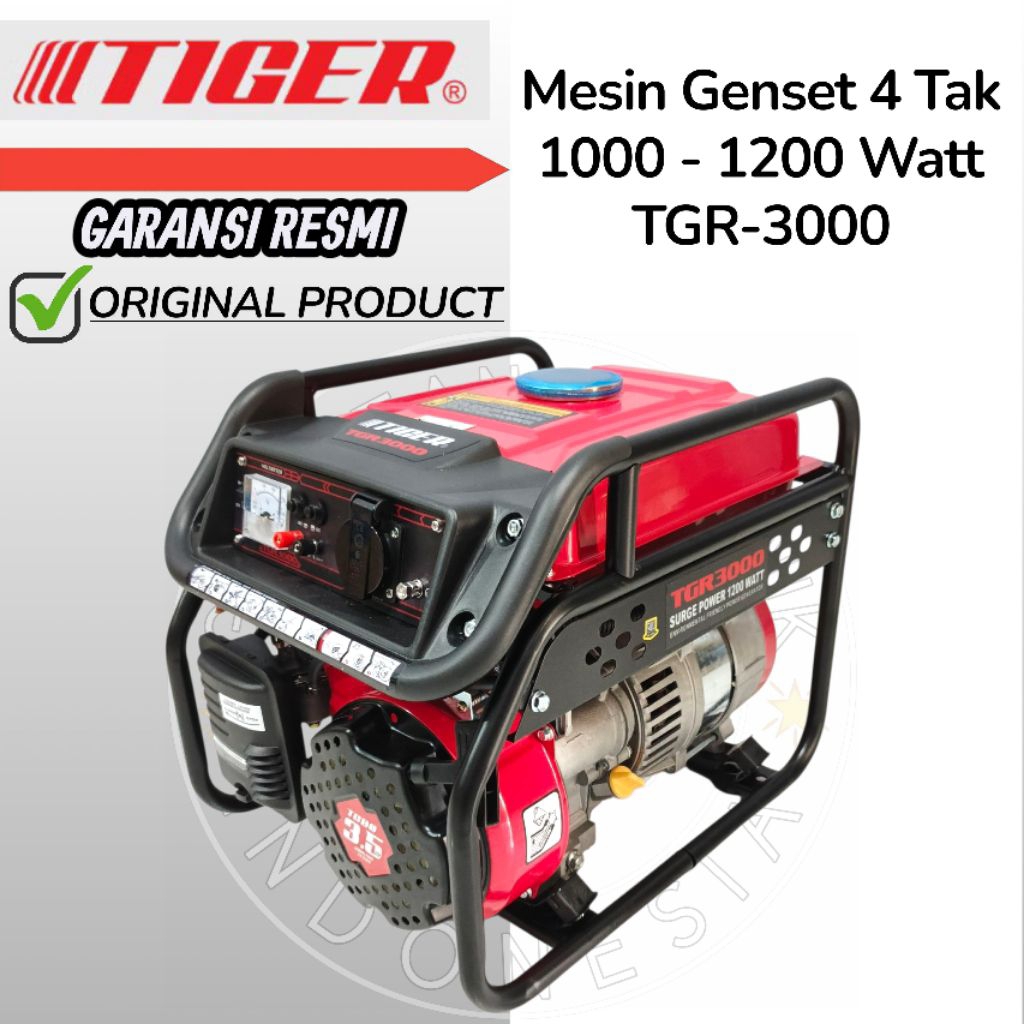 Mesin Genset 1000 Watt - 1200 Watt TIGER TGR3000 / Genset TIGER 1000 Watt