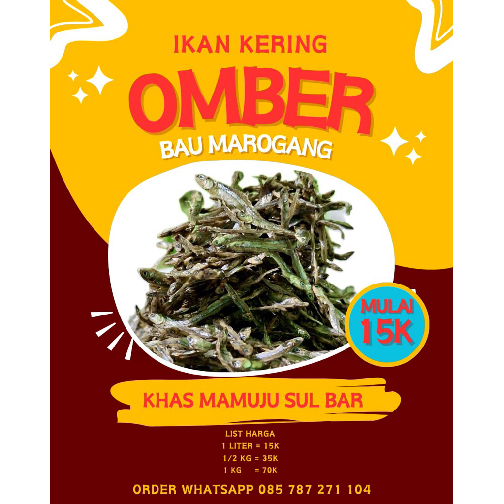 Ikan Kering Omber / Ikan Teri 1/2kg