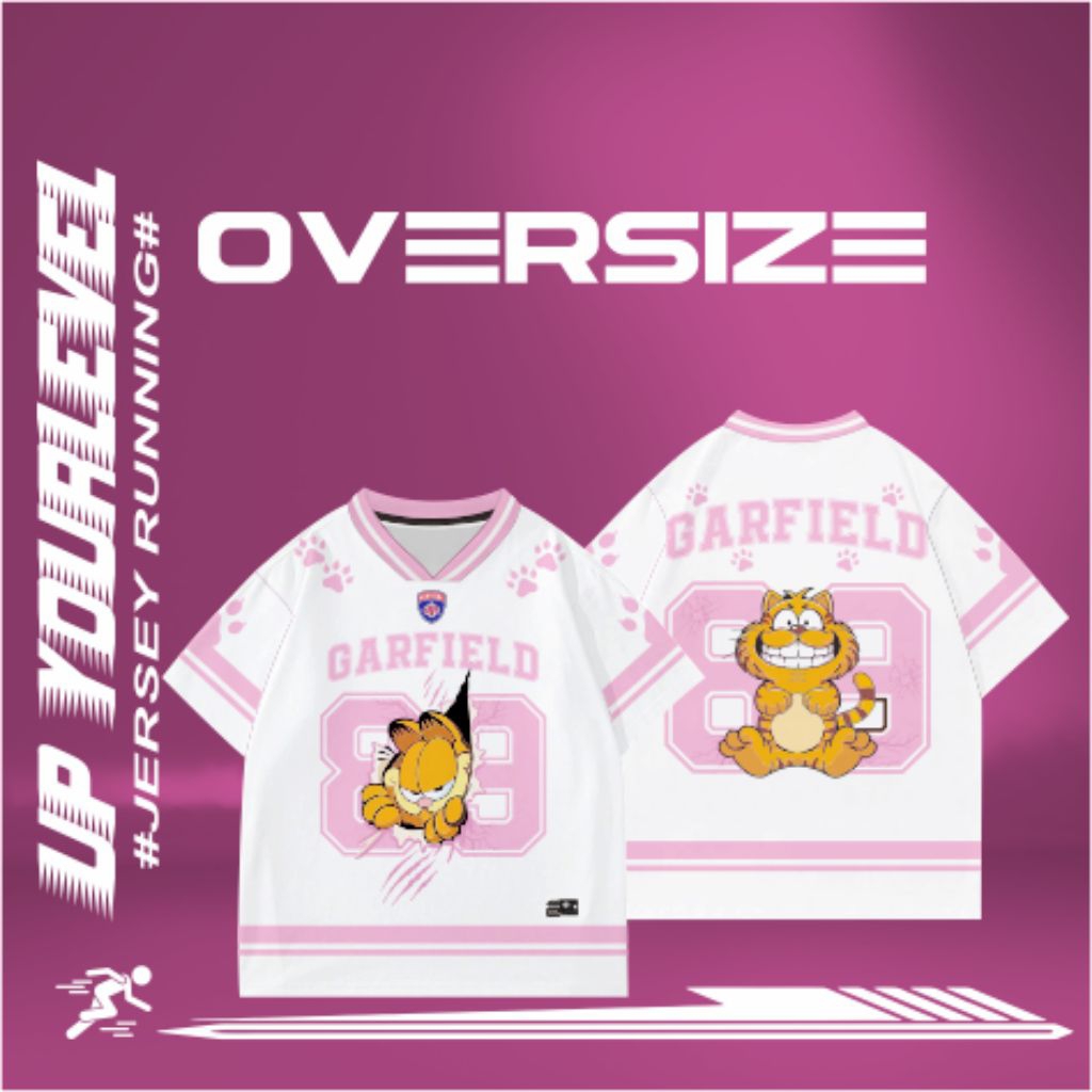 jersey atasan oversize garfield boxy