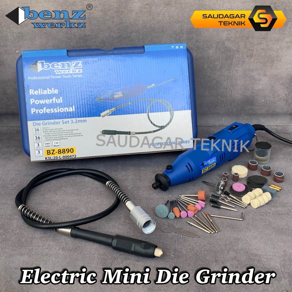 Mini Die Grinder Benz Mesin Bor Tuner Gerinda Mini Set Koper Benz Listrik
