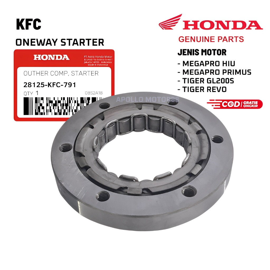 One Way Megapro Primus / Tiger Revo / Oneway Rumah Pelor Starter KFC