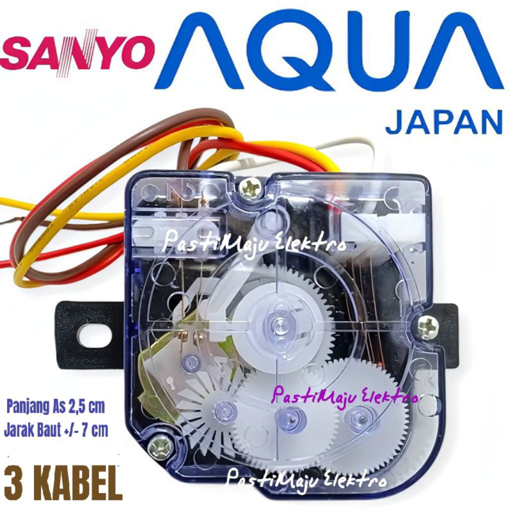 Timer Wash Pencuci  Mesin Cuci 2 Tabung AQUA  QW880XT / Sanyo  –  3 Kabel / 5 Kabel / 6 Kabel / 7 Ka