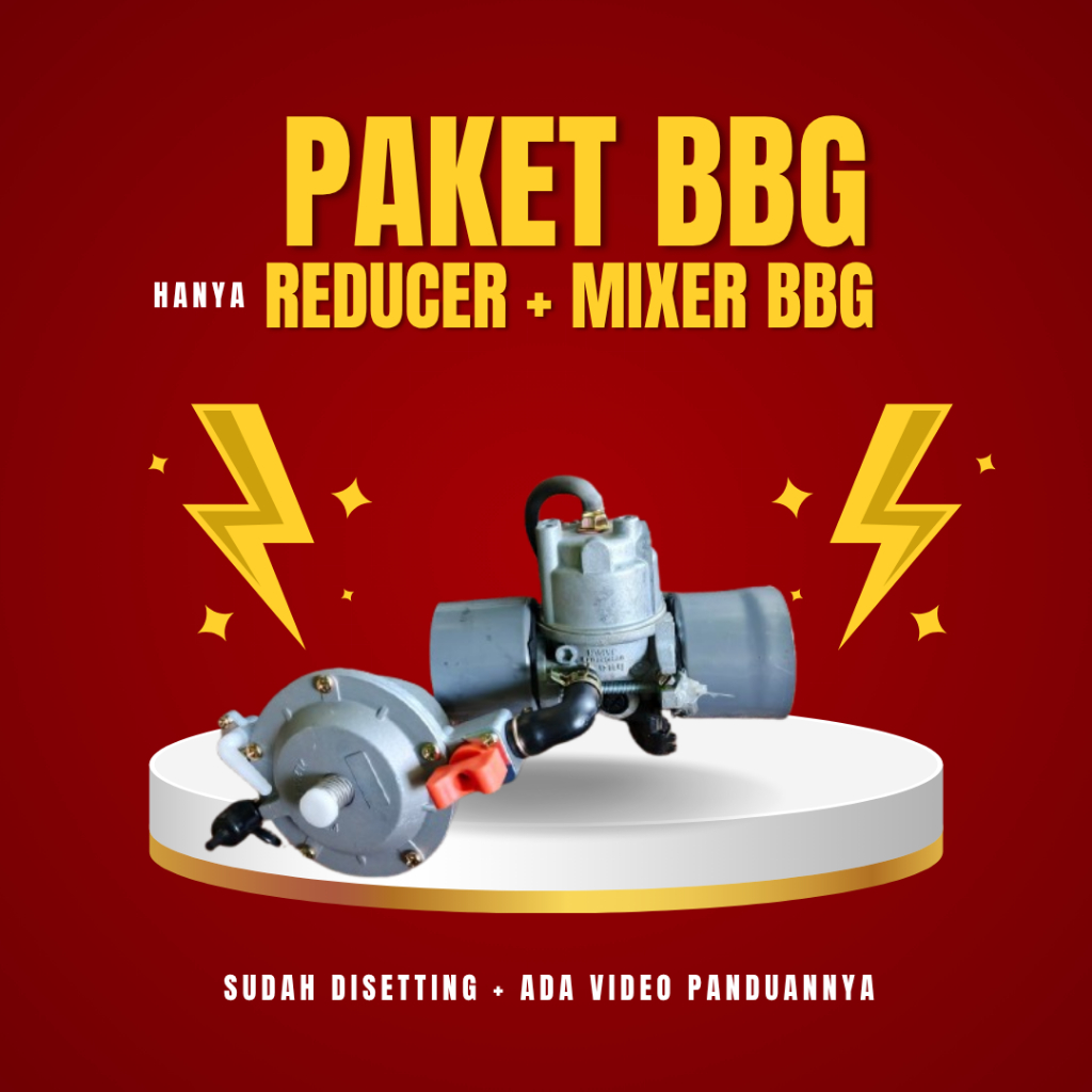 paket mixer bbg mobil + reducer tinggal pasang zebra kijang carry