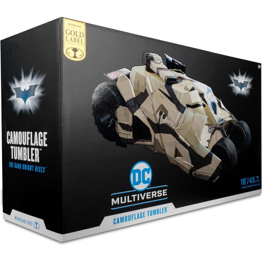 MCFARLANE TOYS - DC MULTIVERSE CAMOUFLAGE TUMBLER (THE DARK KNIGHT RISES) GOLD LABEL VEHICLE