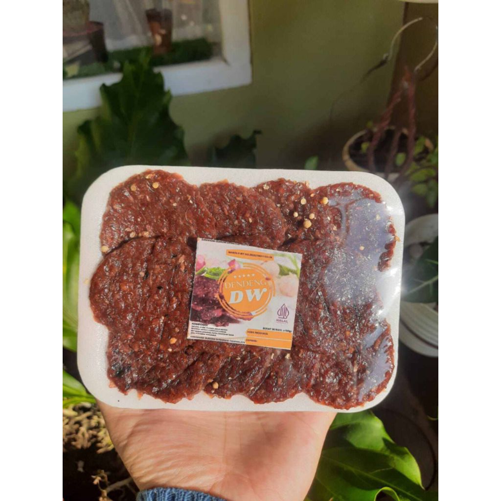 Lauk Cemilan Dendeng ayam DW Khas Kas Tasikmalaya Bandung Jawa Barat Spesial Rasa Gurih Nikmat Nagih