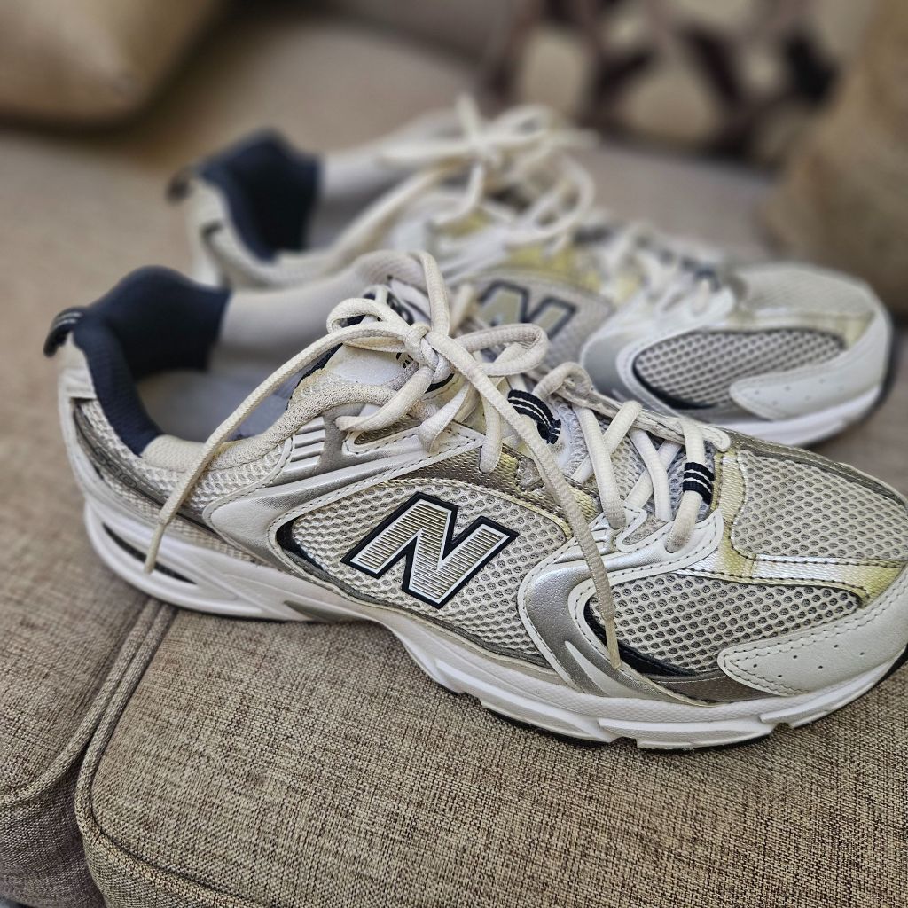 New Balance 530 – White with Natural Indigo | Size 44 / 28 cm | Bekas/Second/Preloved 100% Original