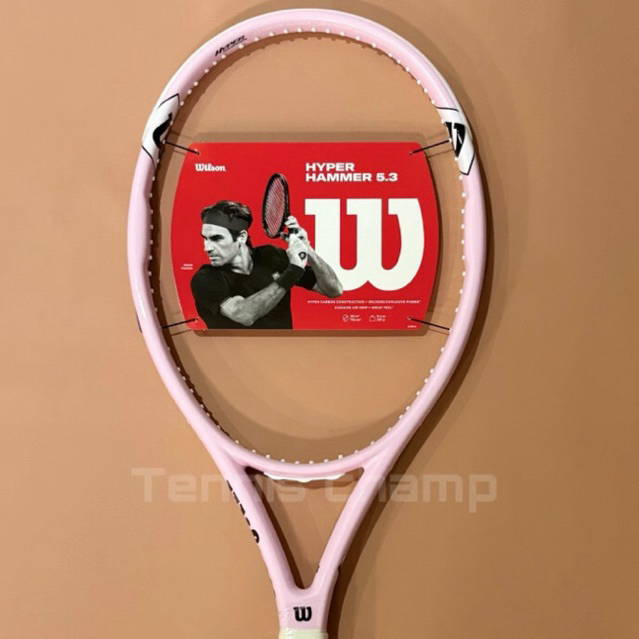 NEW RAKET TENIS WILSON HYPER HAMMER 5.3 BABY PINK/ TENNIS RACKET WILSON HYPER HAMMER 5.3 PINK