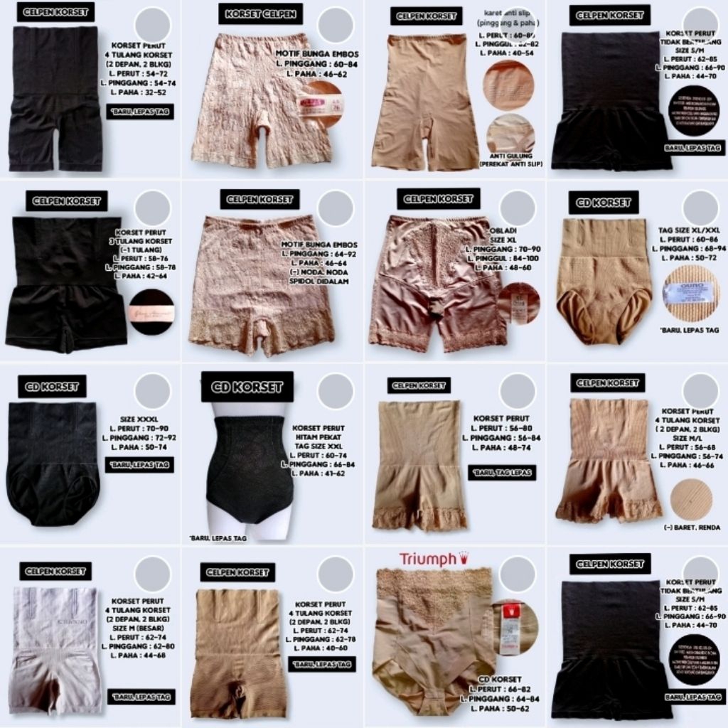 Part X : CD Korset / Celpen Korset / Shortpants Wanita / CD Wanita //