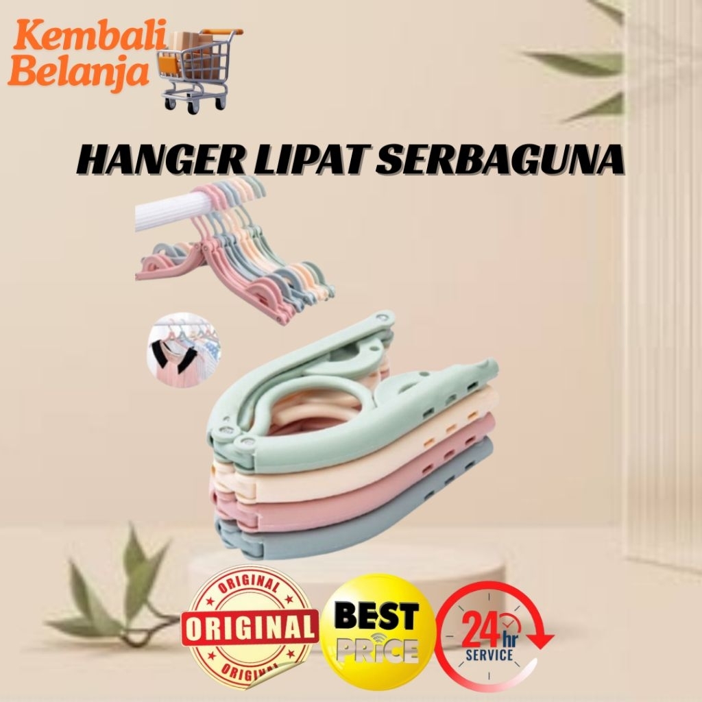 Hanger Lipat/ Gantungan Baju Lipat/ Hanger Portable/ Hanger Pakaian/ Hanger Lipat Serbaguna