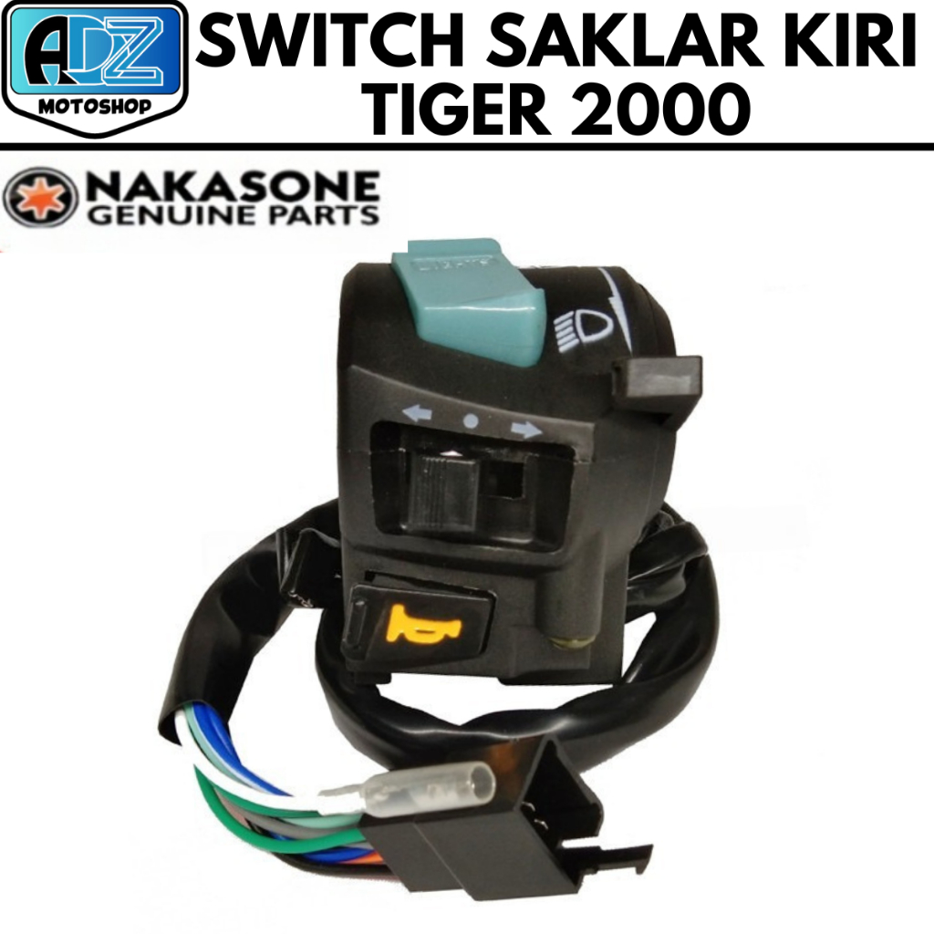 SWITCH SAKLAR KIRI TIGER 2000 / HOLDER BAR SAKLAR KIRI HONDA TIGER 2000 TIGER LAMA NAKASONE