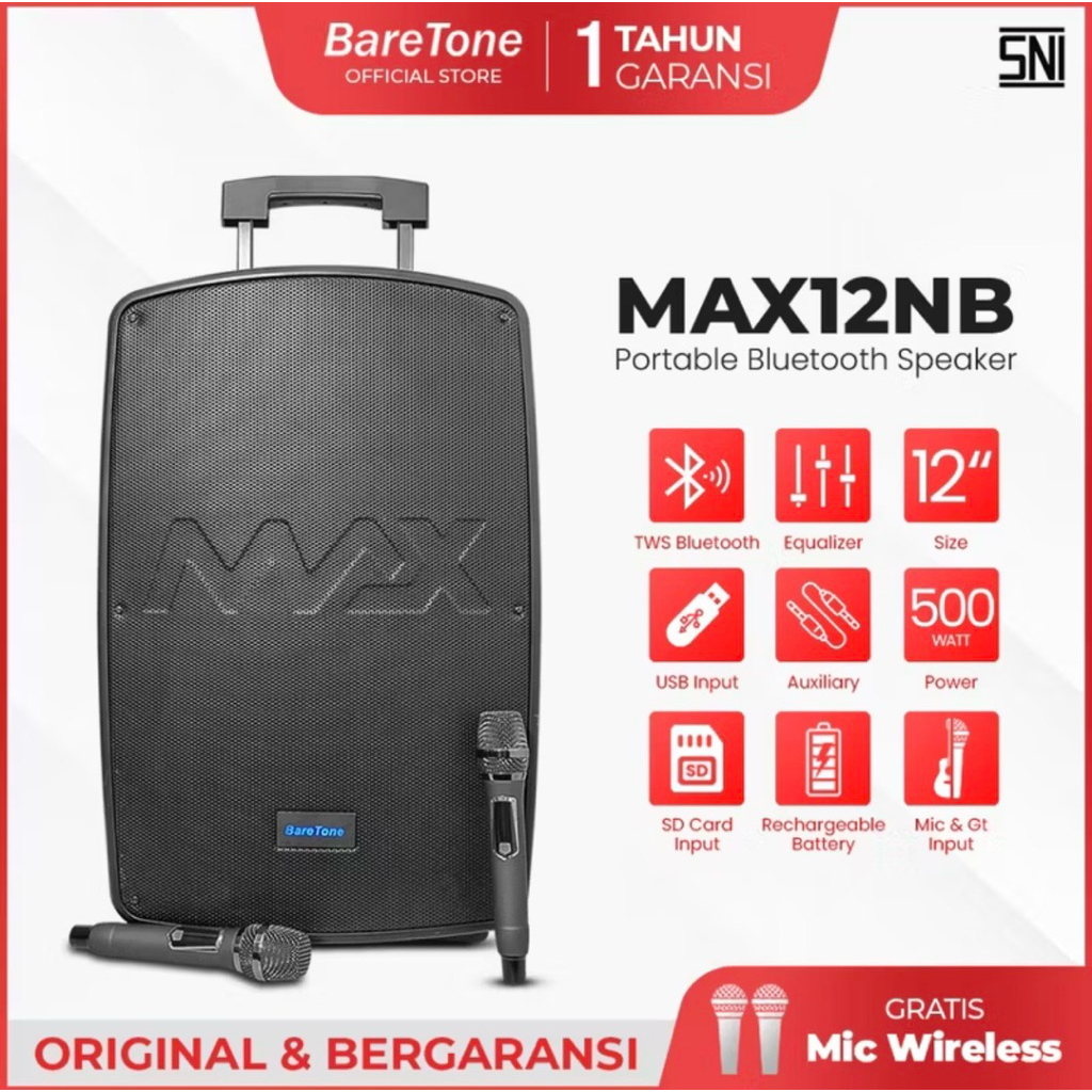 BARETONE PORTABLE MAX 12 NB