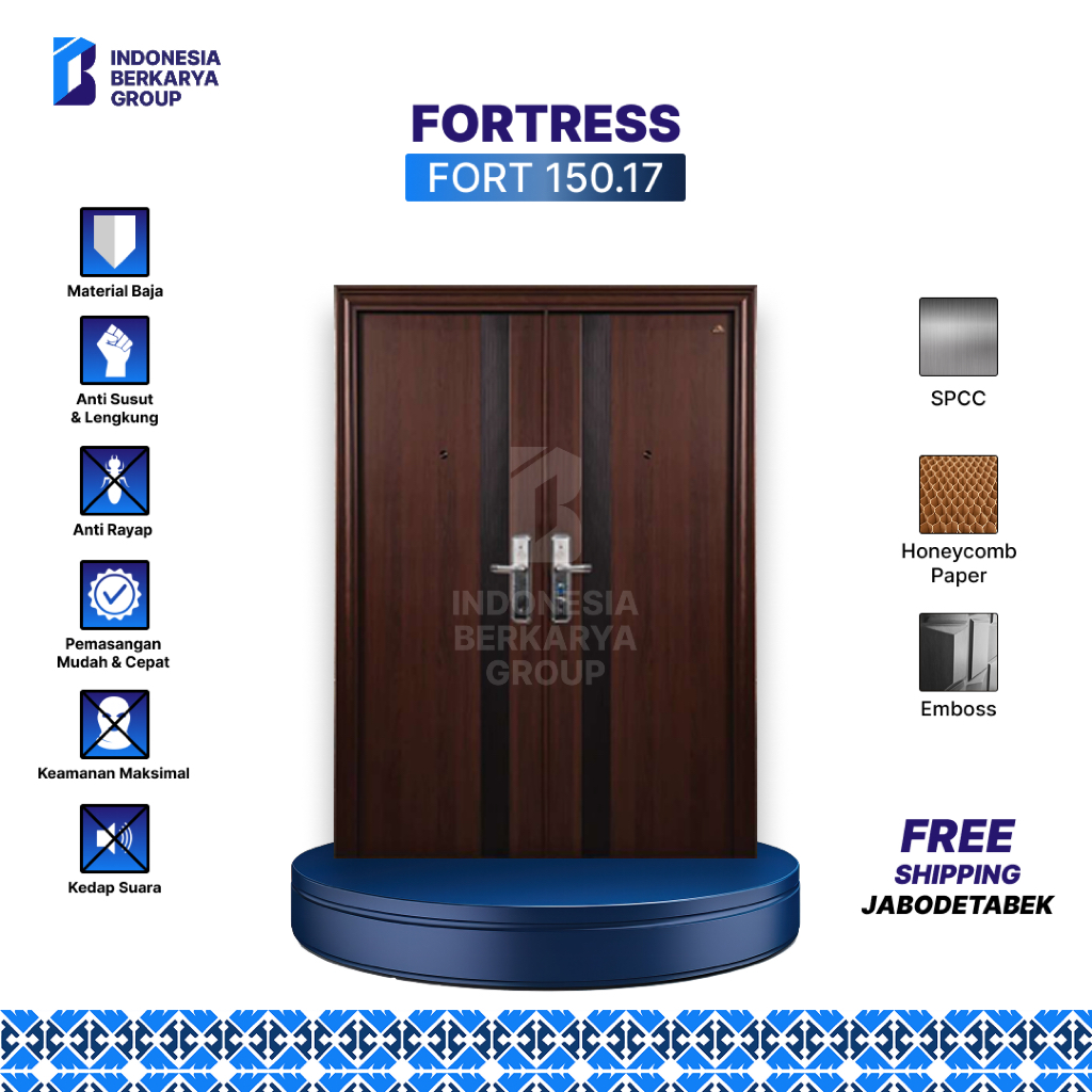 Pintu Baja Fortress Fort 150.17 (Double Door)