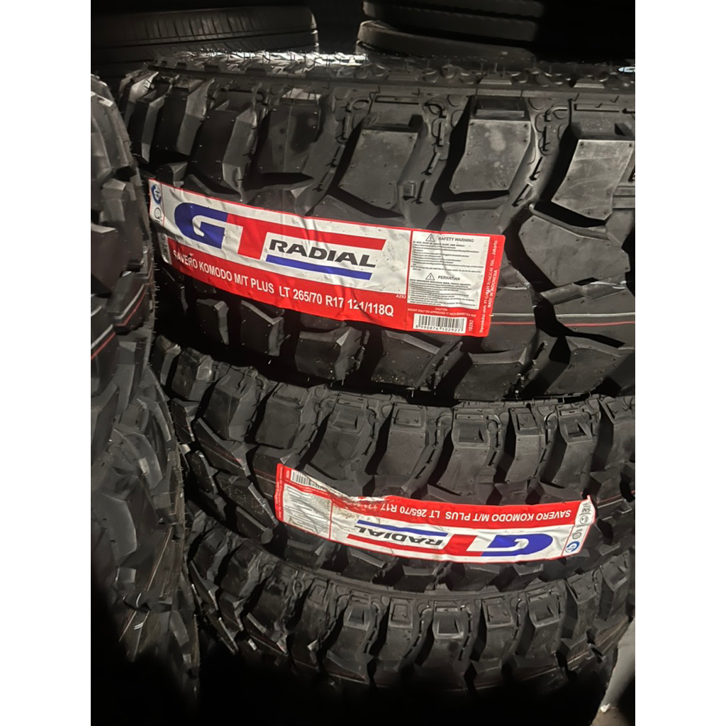 GT RADIAL SAVERO KOMODO M/T PLUS LT 265 70 17 Cocok buat offroad