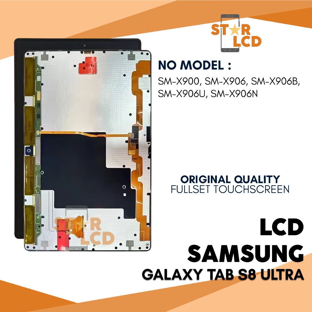 Grosir LCD Samsung Galaxy Tab S8 Ultra - Fullset Touchscreen