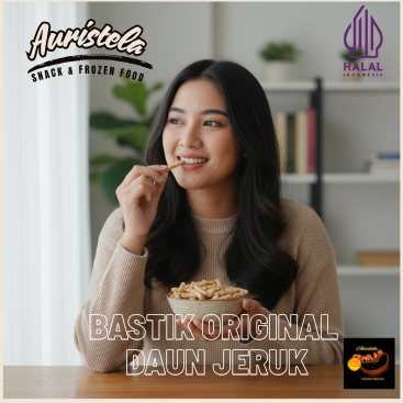 cemilan makanan ringan bastik original daun jeruk Baso Stick Daun Jeruk  Bastik Original  Jajanan Ba