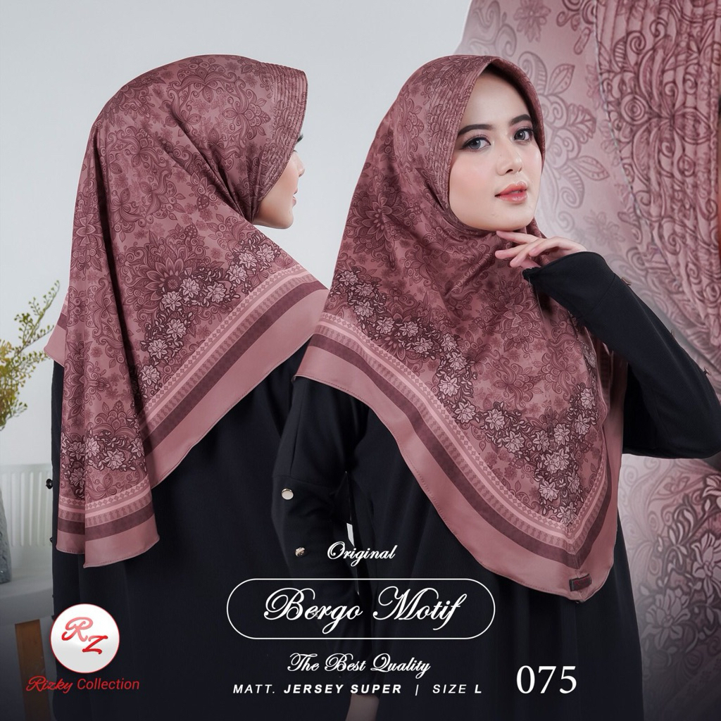HIJAB INSTAN DAILY MOTIF SUBLIM 075 MOTIF PET ANTEM ORI RIZKY COLLECTION