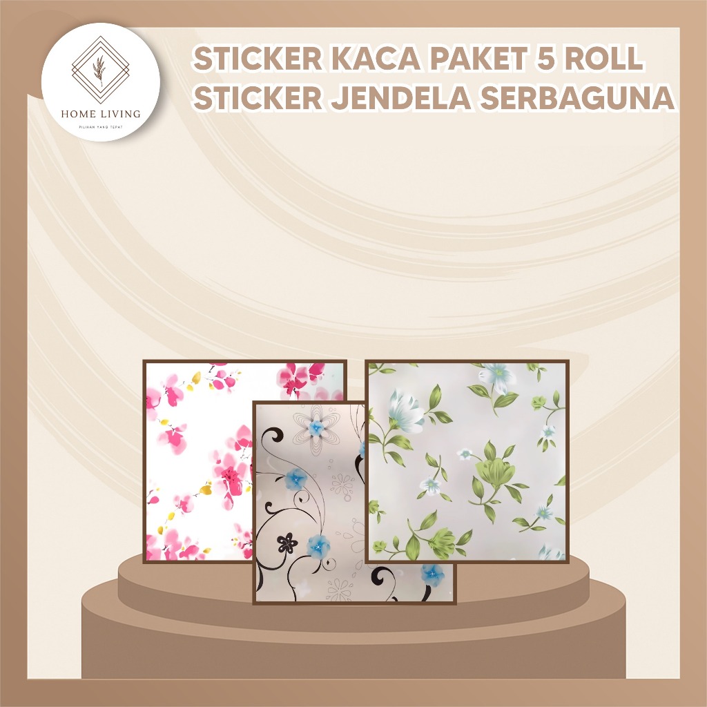 PAKET 5 ROLL Stiker Kaca Masjid Wallpaper Stiker Jendela 45cm X 1 Meter HomeLiving