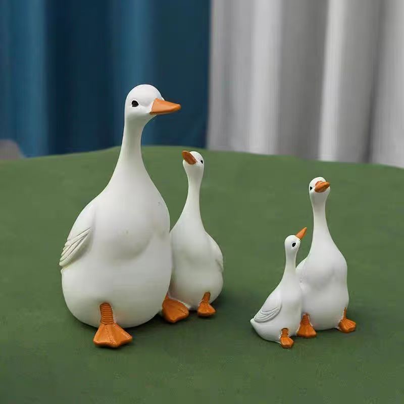 【Rumah Cantik Decor】Ornamen Resin Bebek Hiasan Furniture Rak Dan Meja Dekorasi Kretif Ruang Tamu